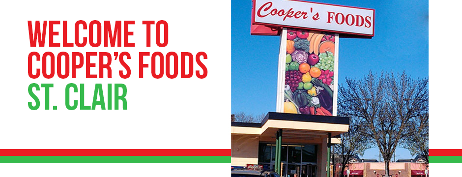 Welcome To Cooper's Foods St. Clair