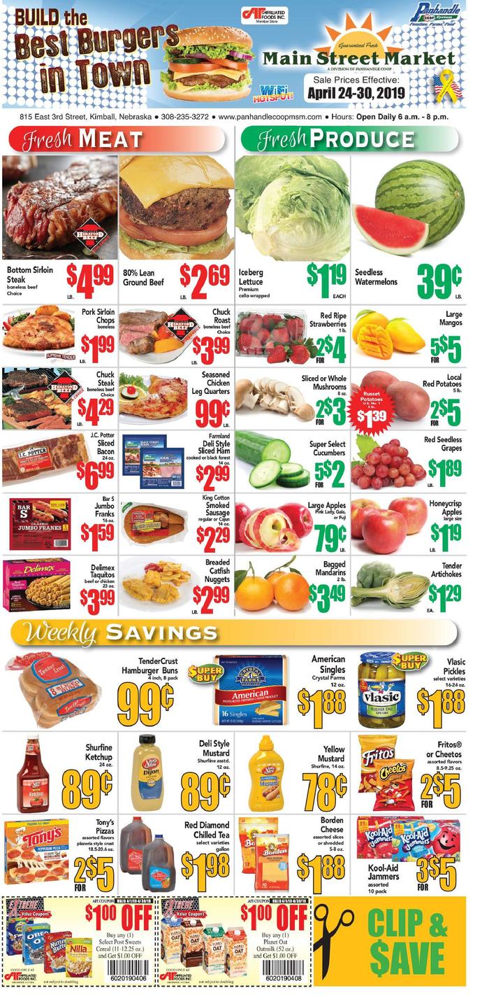 Kimball Main Street Market  Specials