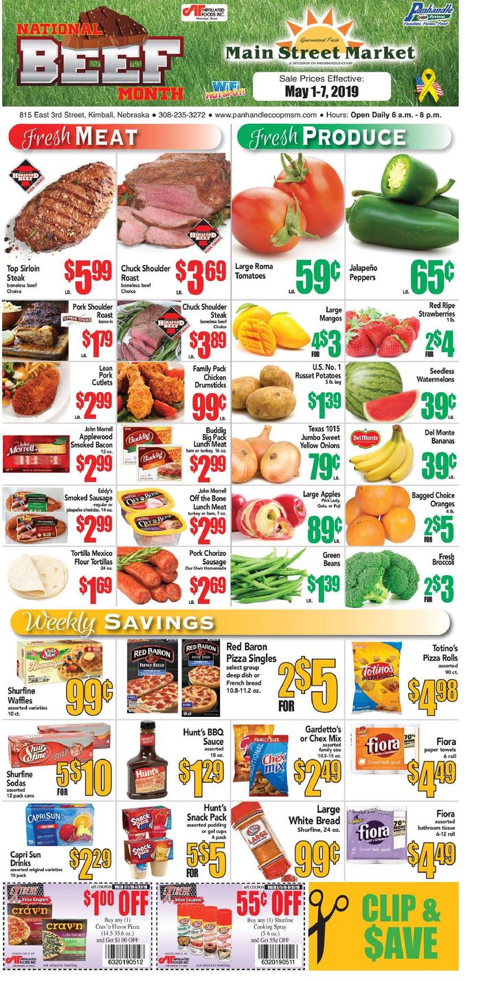 Kimball Main Street Market  Specials
