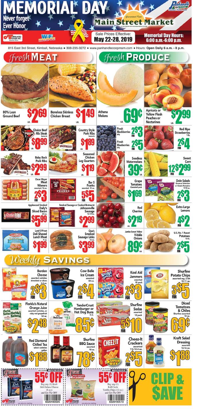 Kimball Main Street Market  Specials
