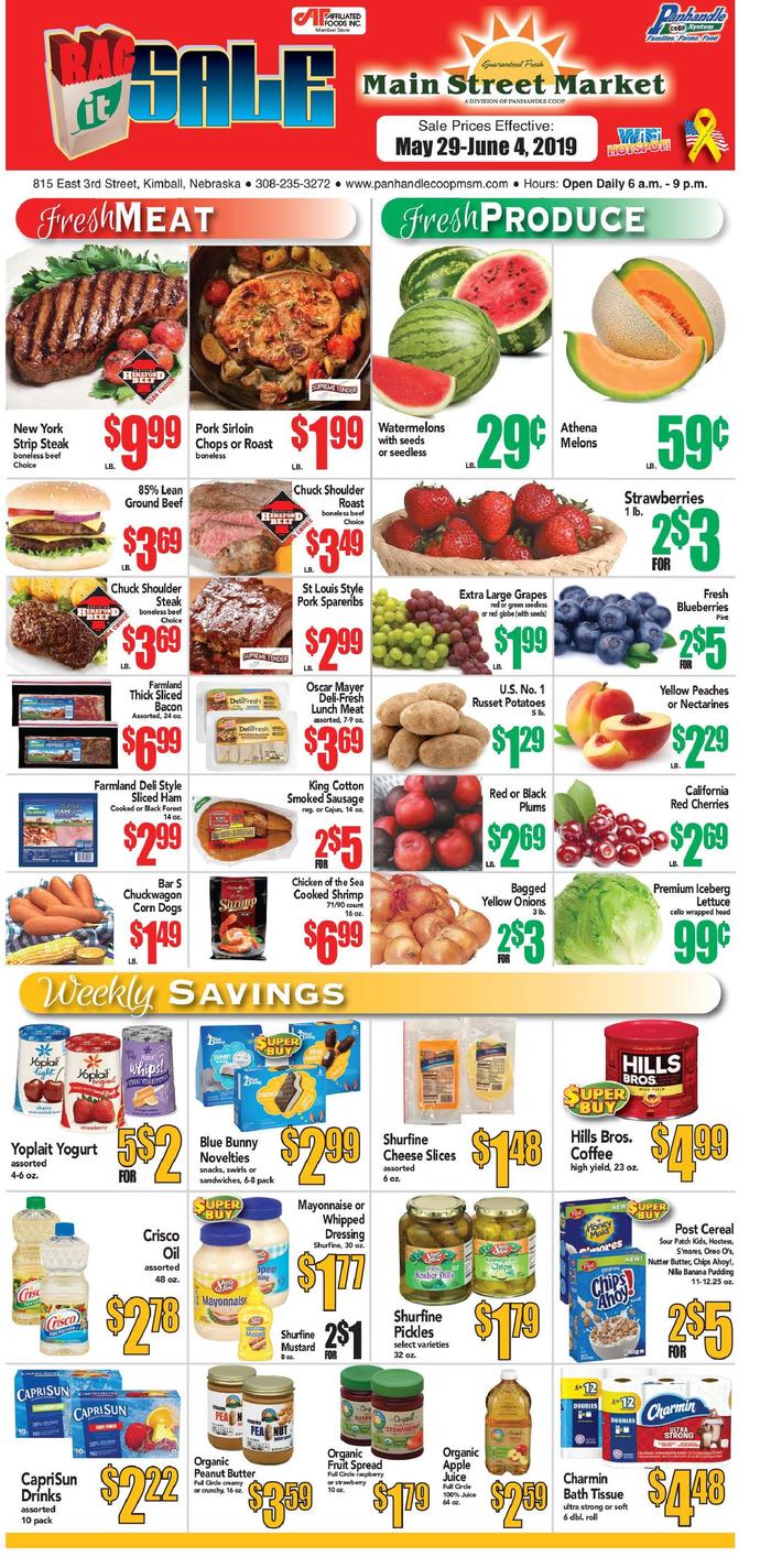 Kimball Main Street Market  Specials