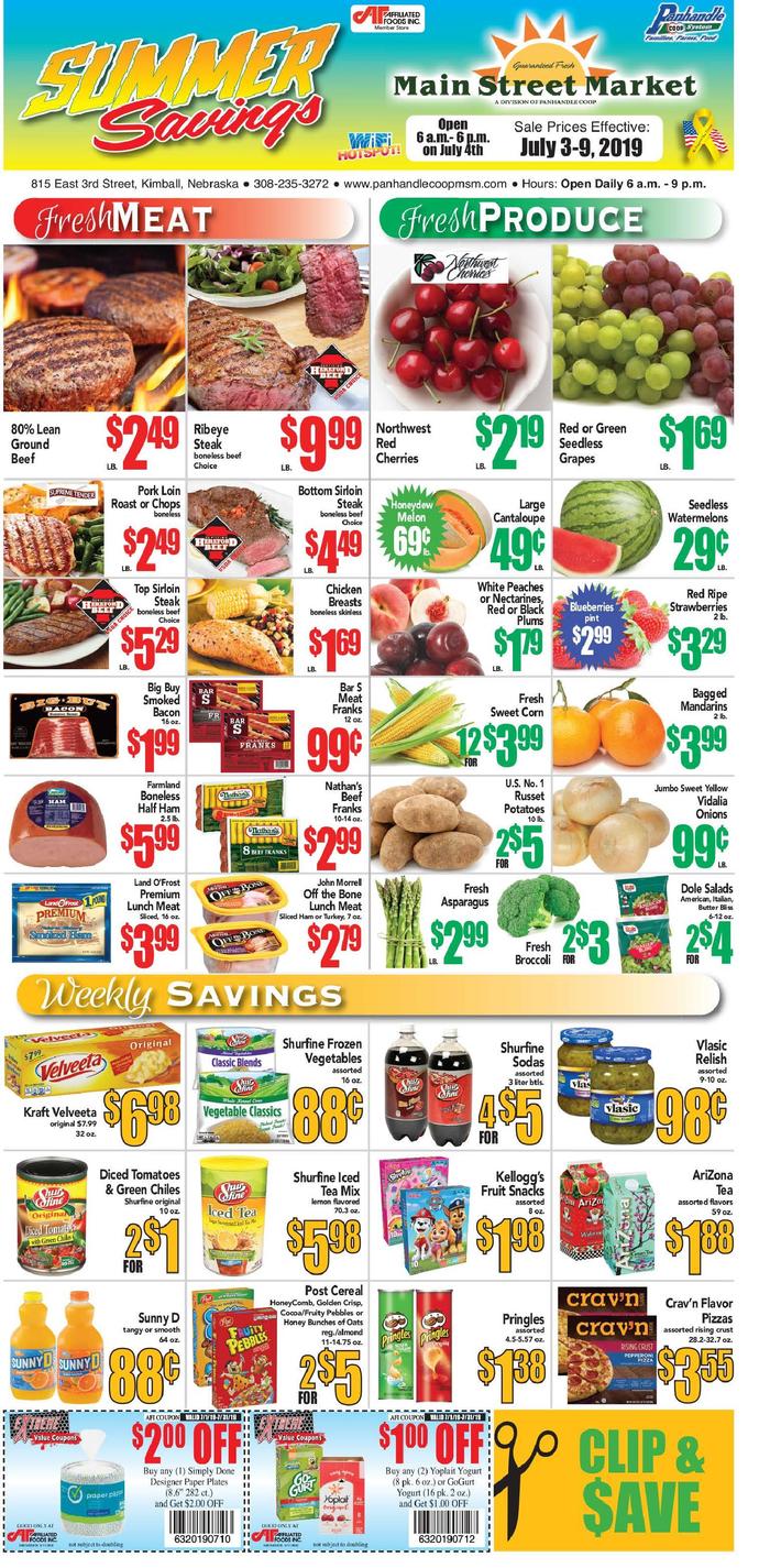 Kimball Main Street Market  Specials