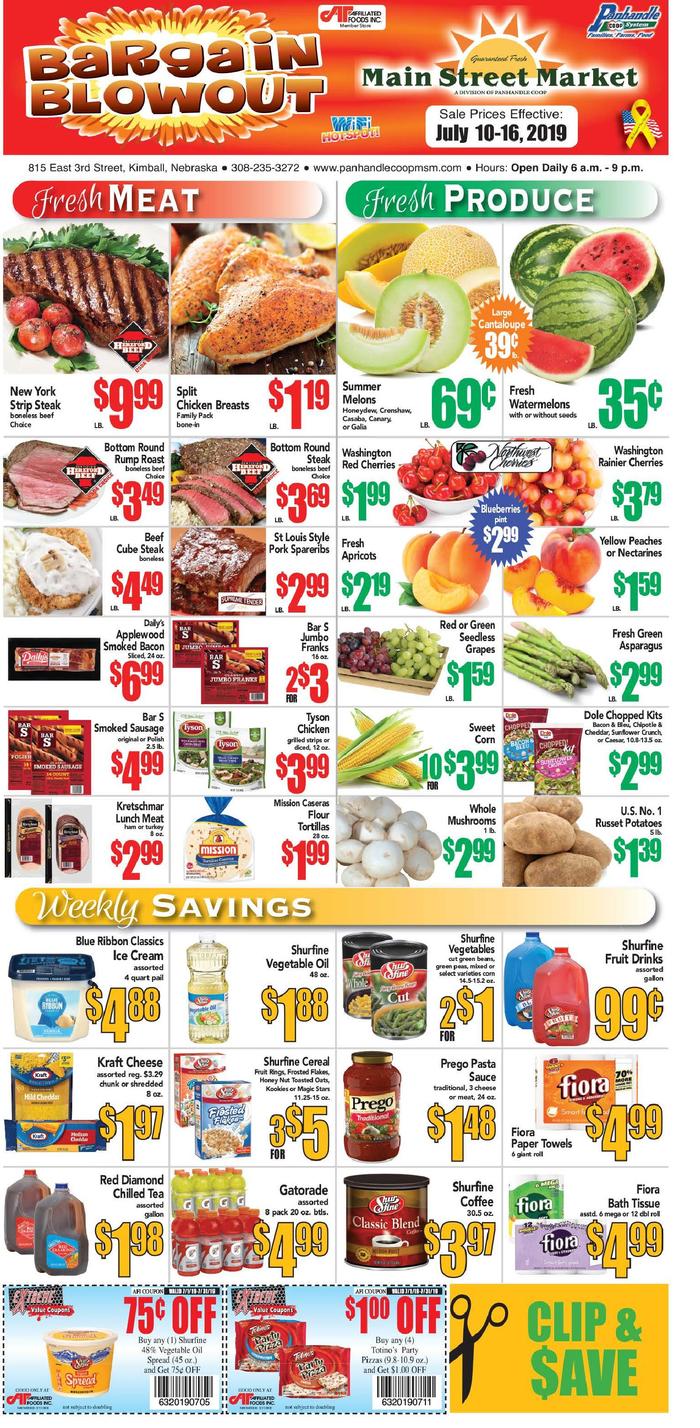 Kimball Main Street Market  Specials