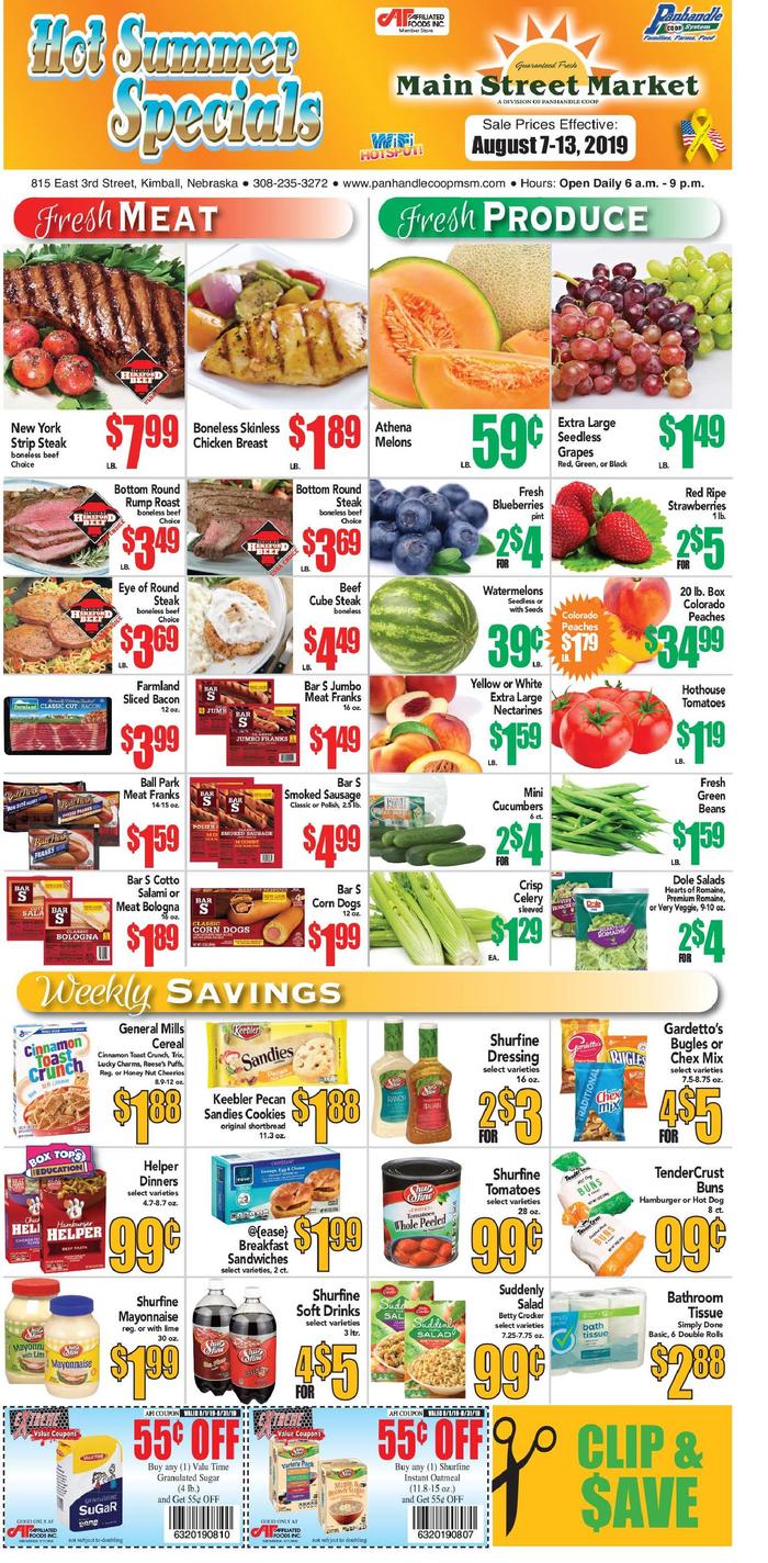 Kimball Main Street Market  Specials