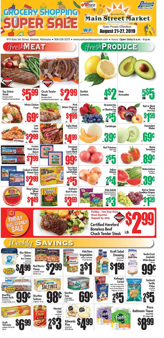 Kimball Main Street Market  Specials