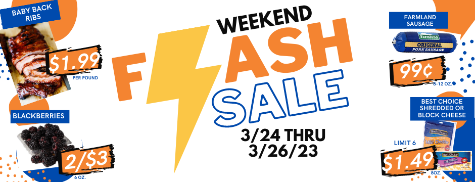 Flash Sale - March 24 thru March 26