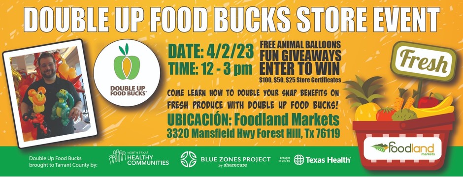 Double Up Food Bucks Store Event