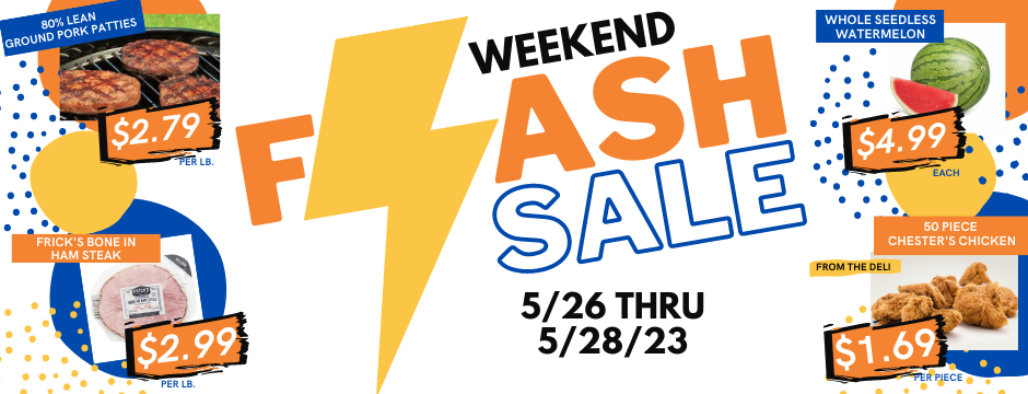 Flash Sale - May 26 thru May 28