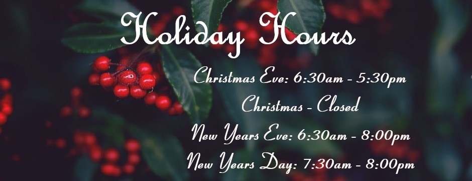 Holiday Hours