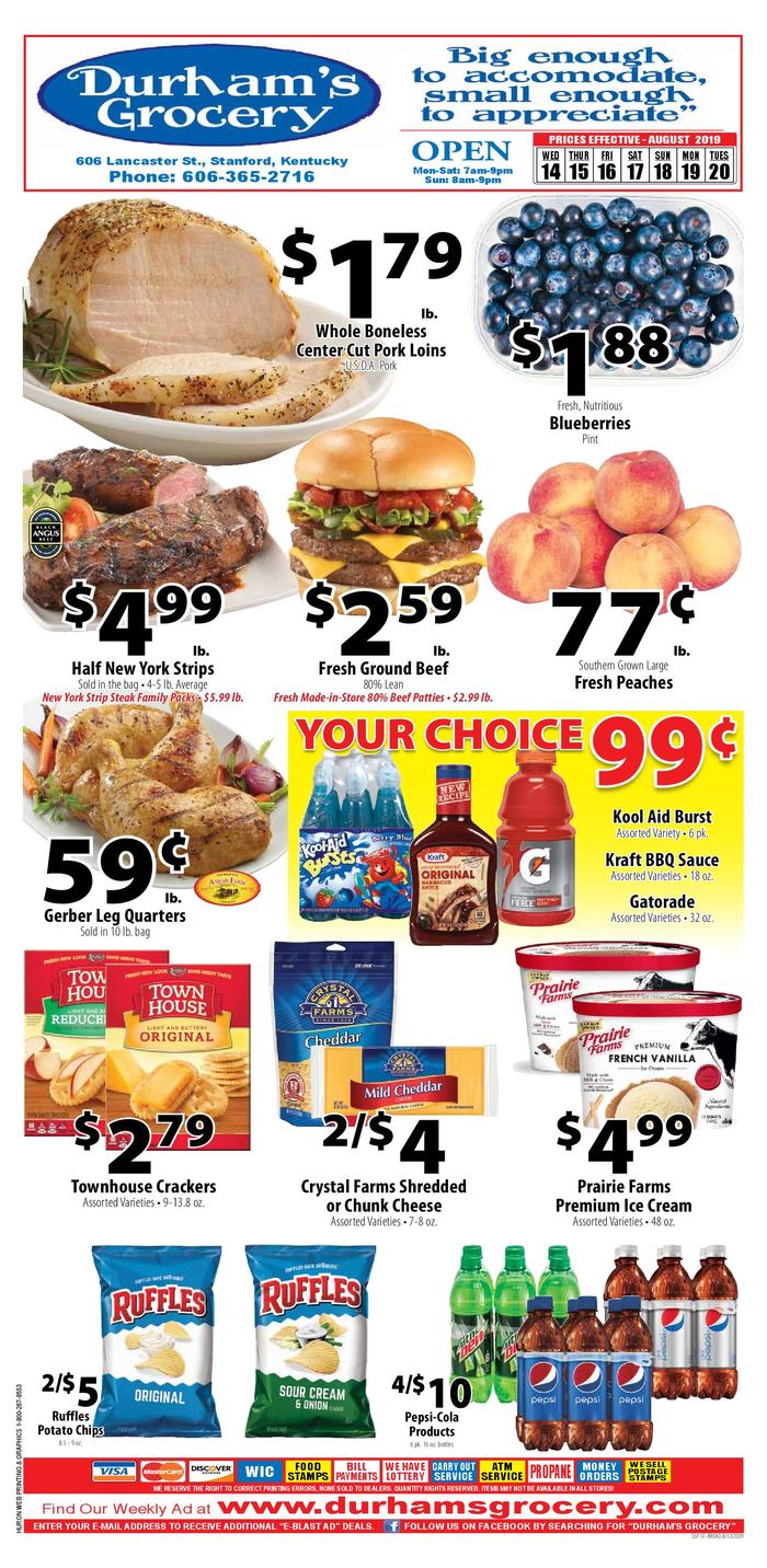 Weekly Sales Circular >> Durham S Grocery Ad Specials Weekly Sales Circular >> Durham S Grocery Ad Specials