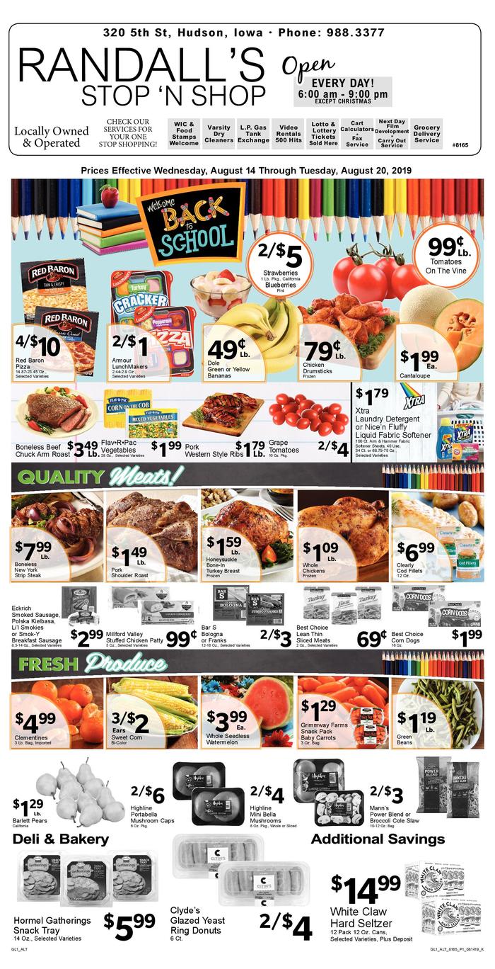 Stop N Shop Hours >> Randall S Stop N Shop Ad Specials Stop N Shop Hours >> Randall S Stop N Shop Ad Specials