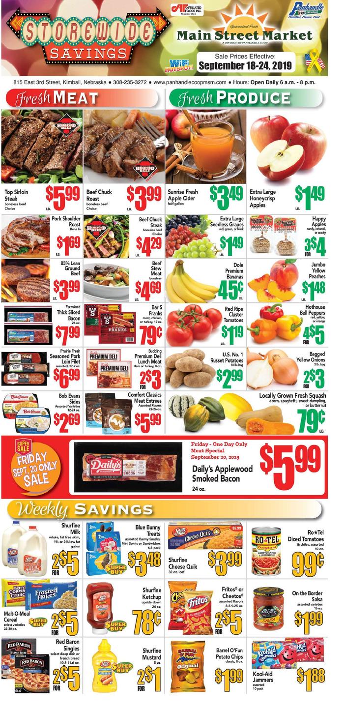 Kimball Main Street Market  Specials