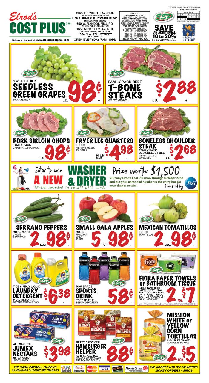 Elrod Cost Plus Weekly Ad