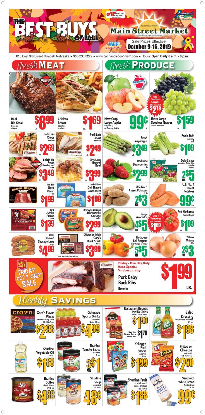 Kimball Main Street Market  Specials