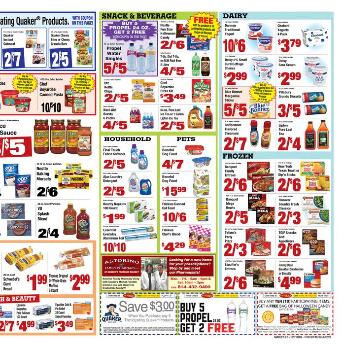 Sander's Markets - Corry | Ad Specials