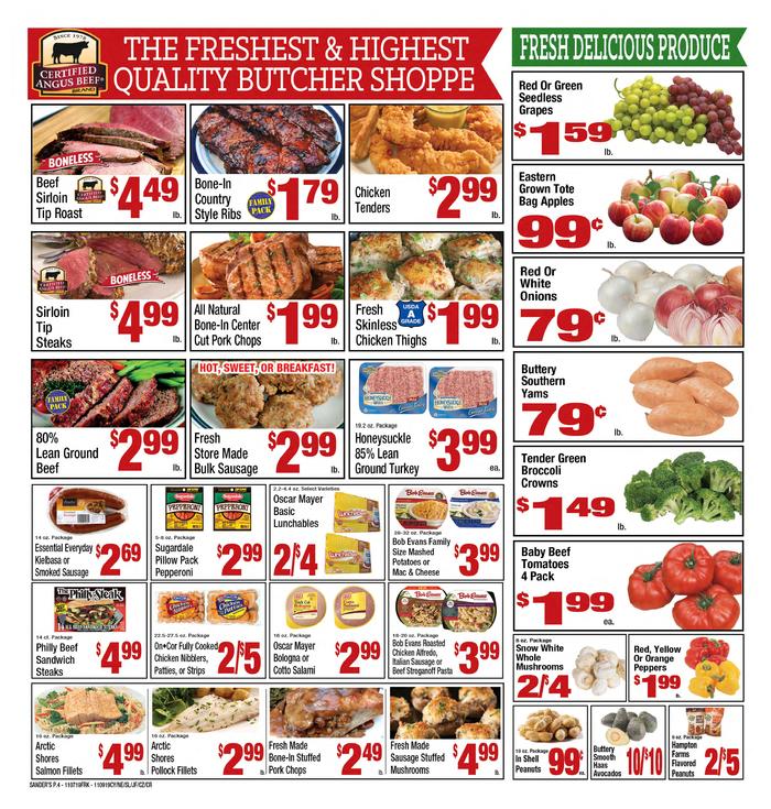 Sander's Markets Jefferson Ad Specials