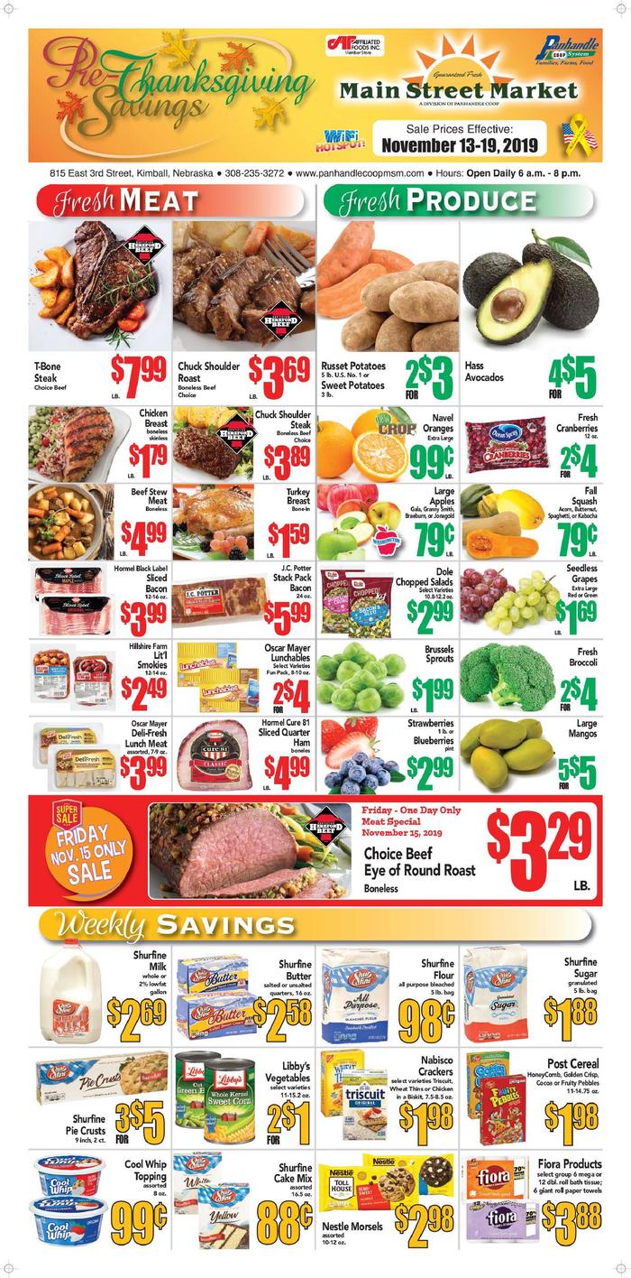 Kimball Main Street Market  Specials