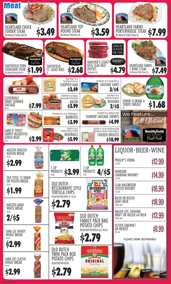 Iron River Foods STORE 13180401 Ad Specials