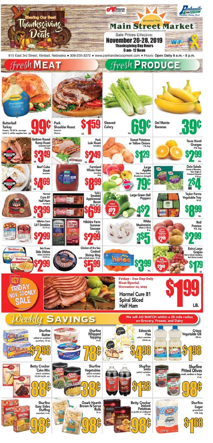 Kimball Main Street Market  Specials