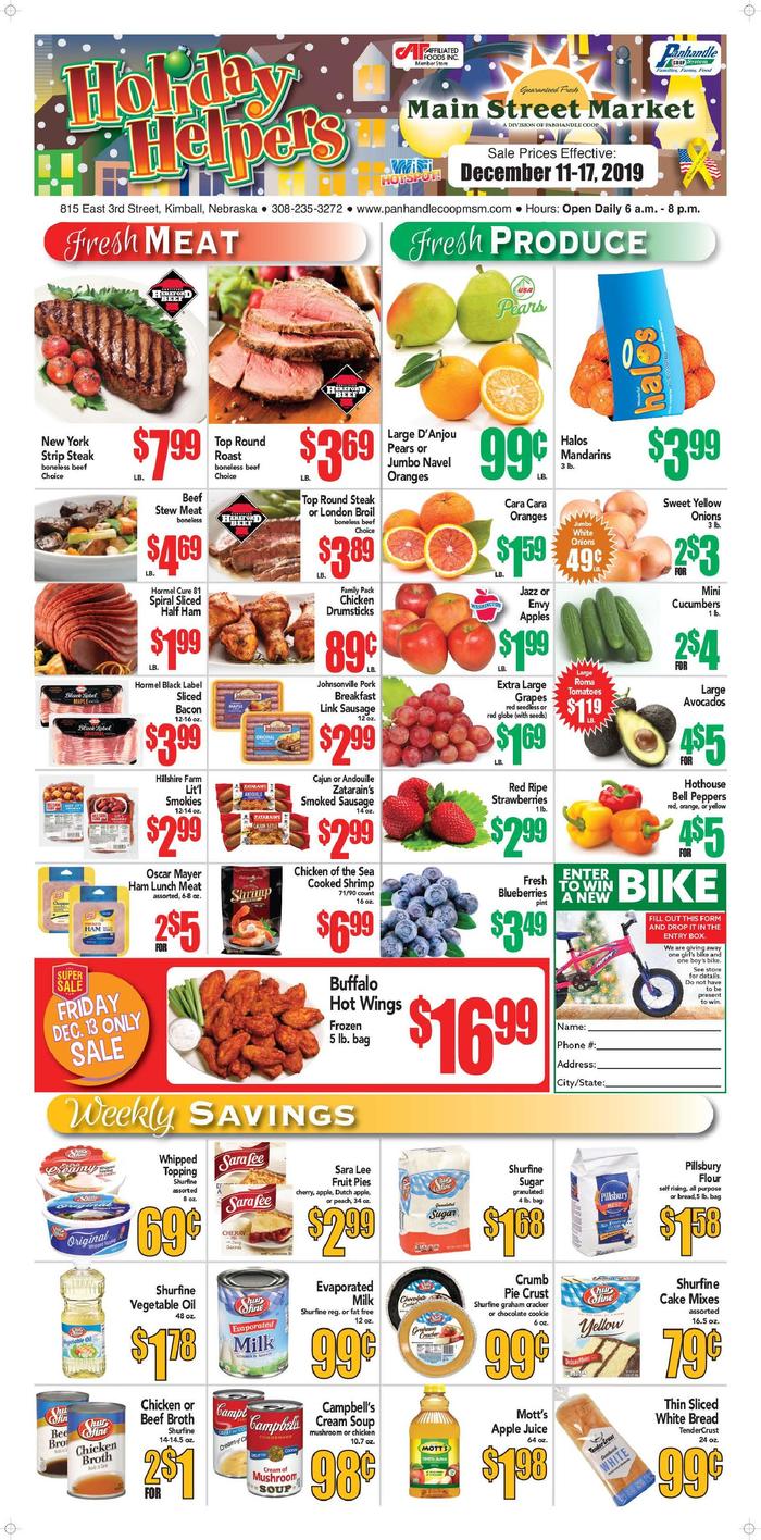 Kimball Main Street Market  Specials