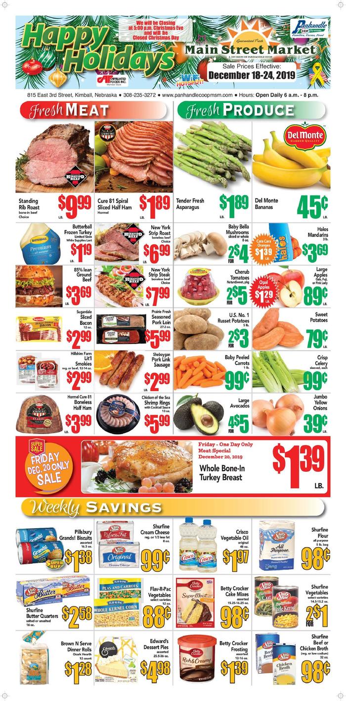 Kimball Main Street Market  Specials