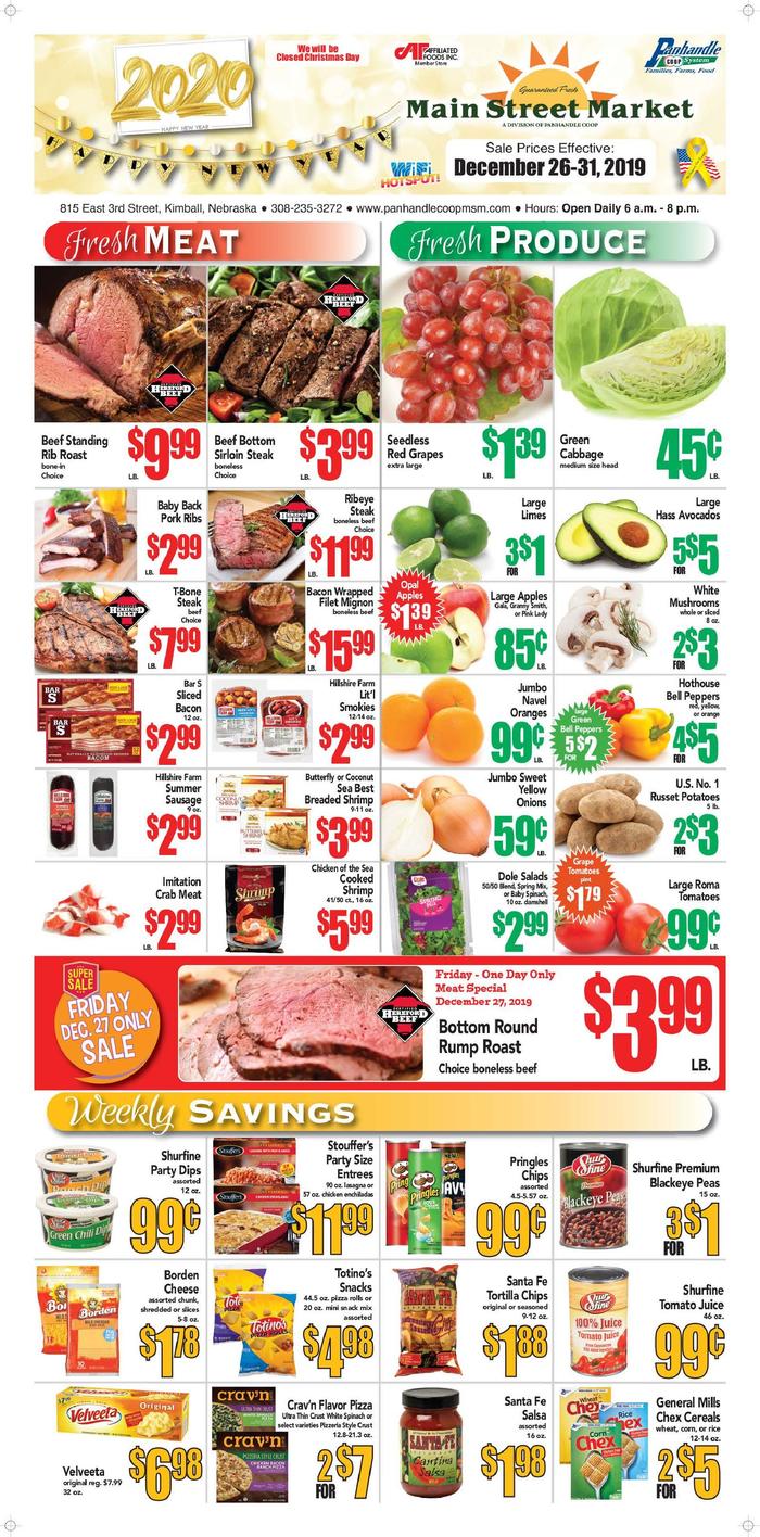 Kimball Main Street Market  Specials