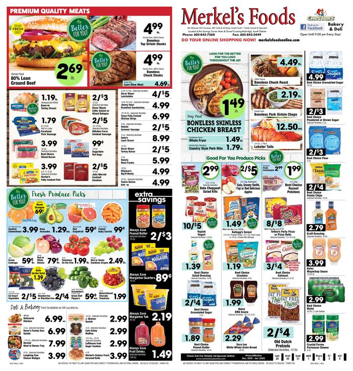 Merkel's Foods | Ad Specials