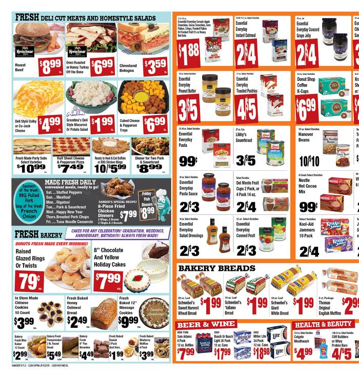 Sander's Markets Jefferson Ad Specials