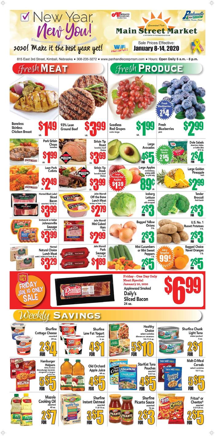 Kimball Main Street Market  Specials