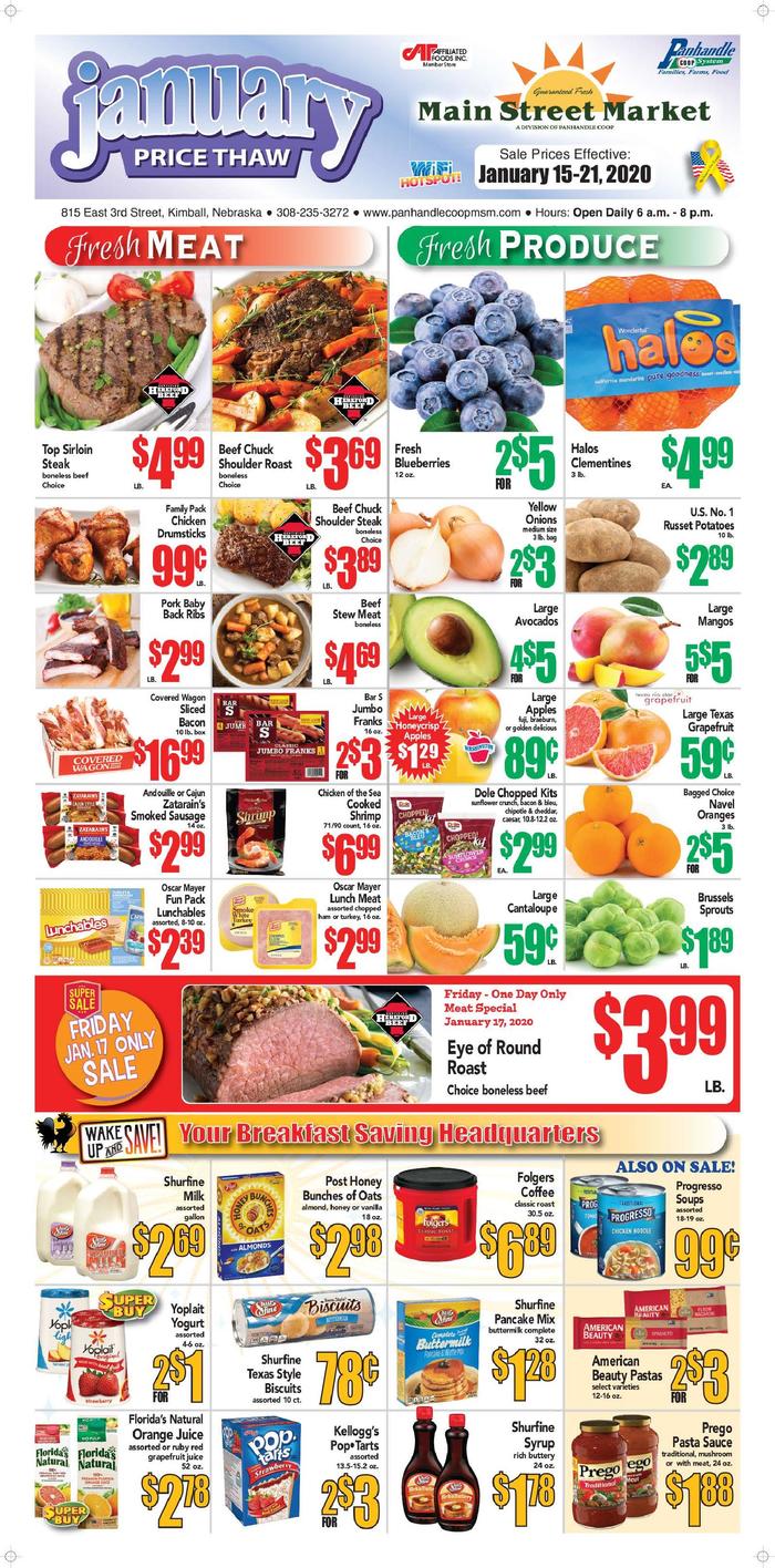 Kimball Main Street Market  Specials