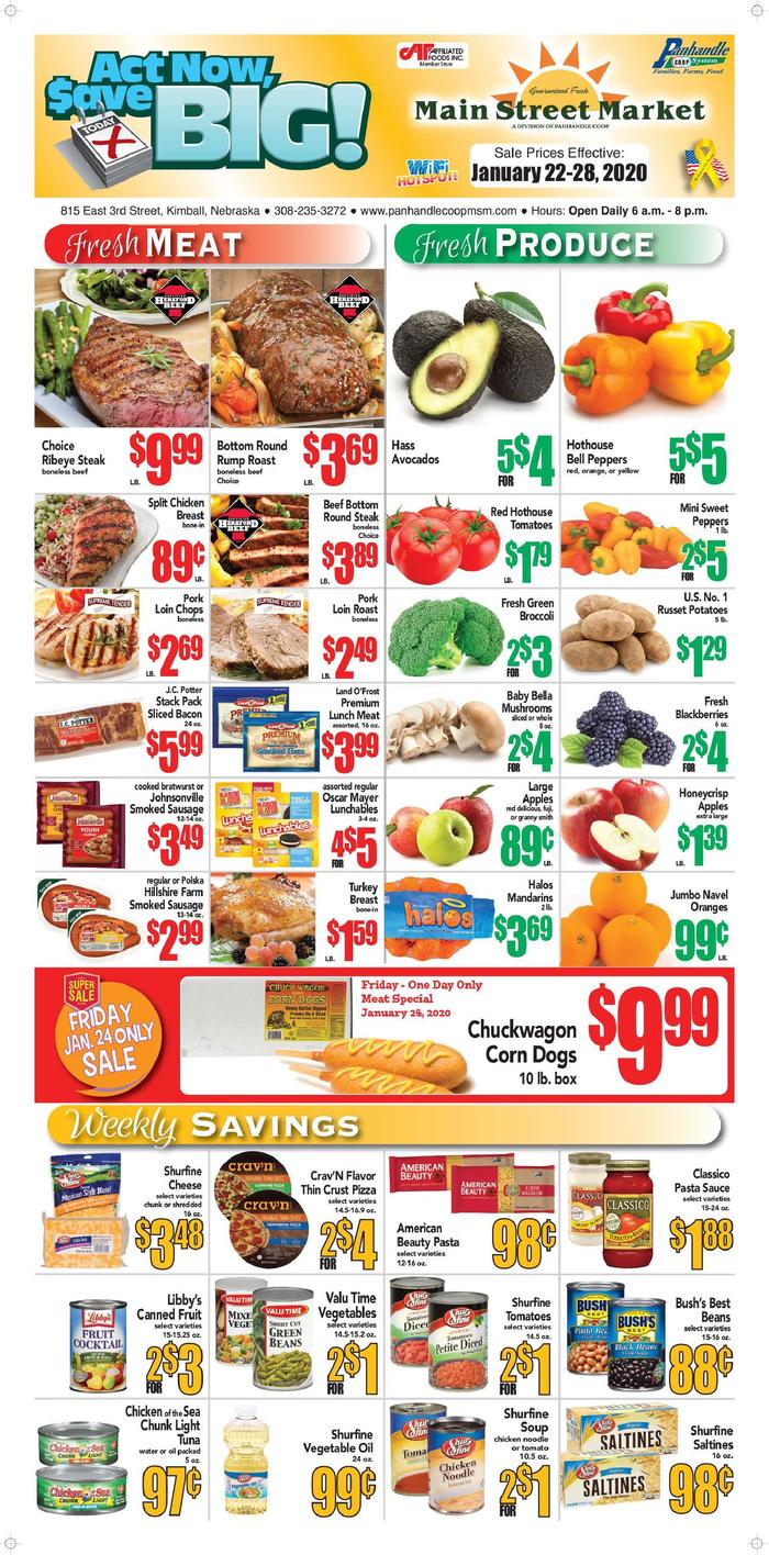 Kimball Main Street Market  Specials