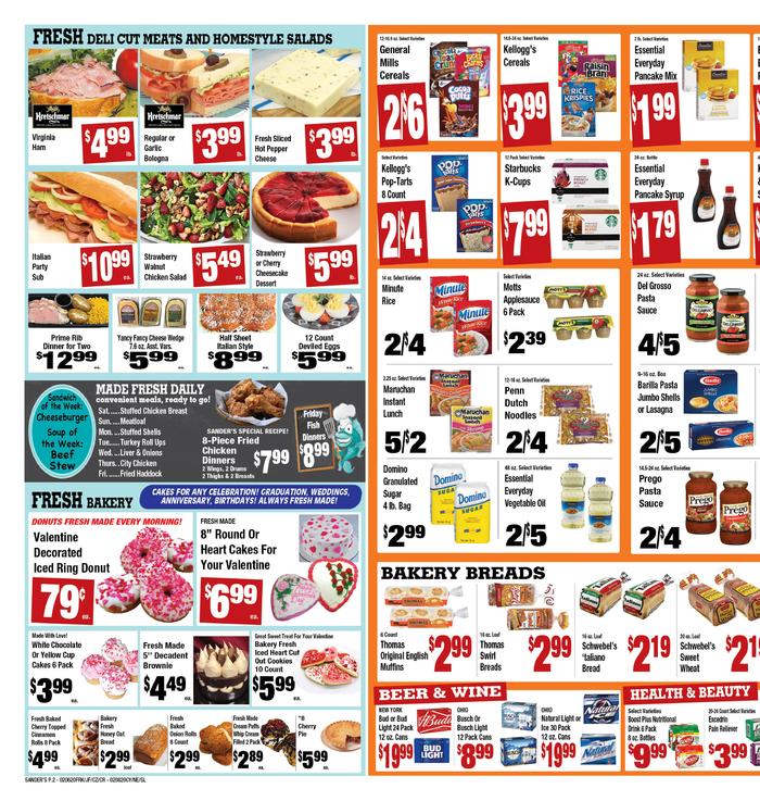 Sander's Markets Franklin Ad Specials