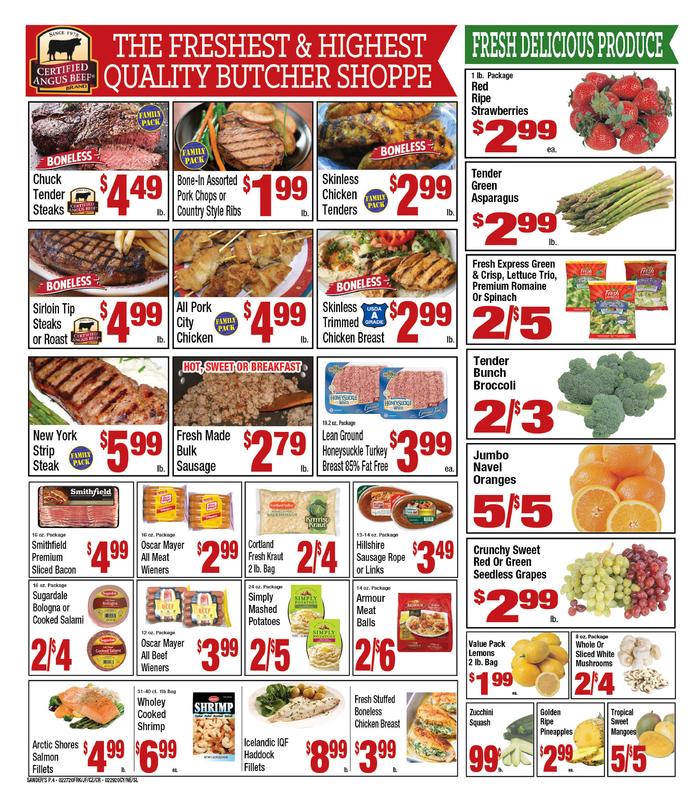 Sander's Markets Franklin Ad Specials