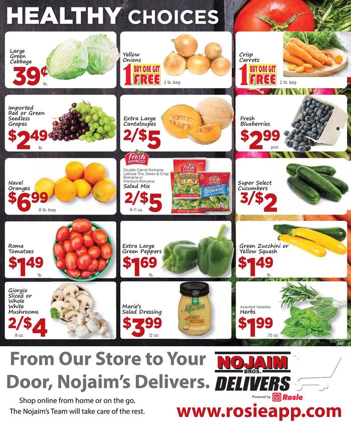 NOJAIM BROS. OF MARCELLUS Ad Specials