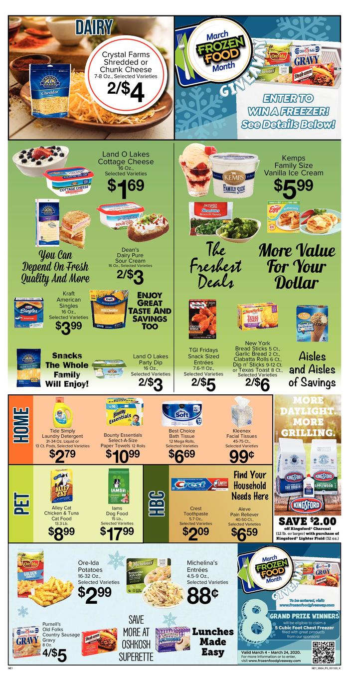 Oshkosh Superette | Ad Specials