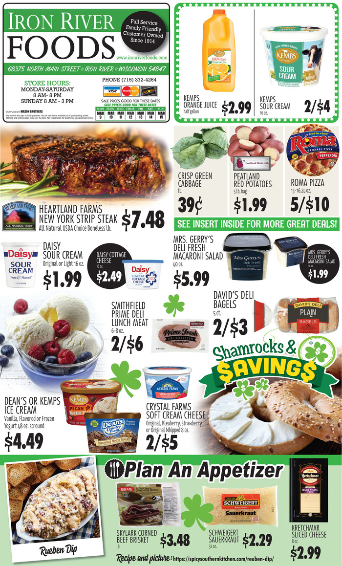 Iron River Foods STORE 13180401 Ad Specials