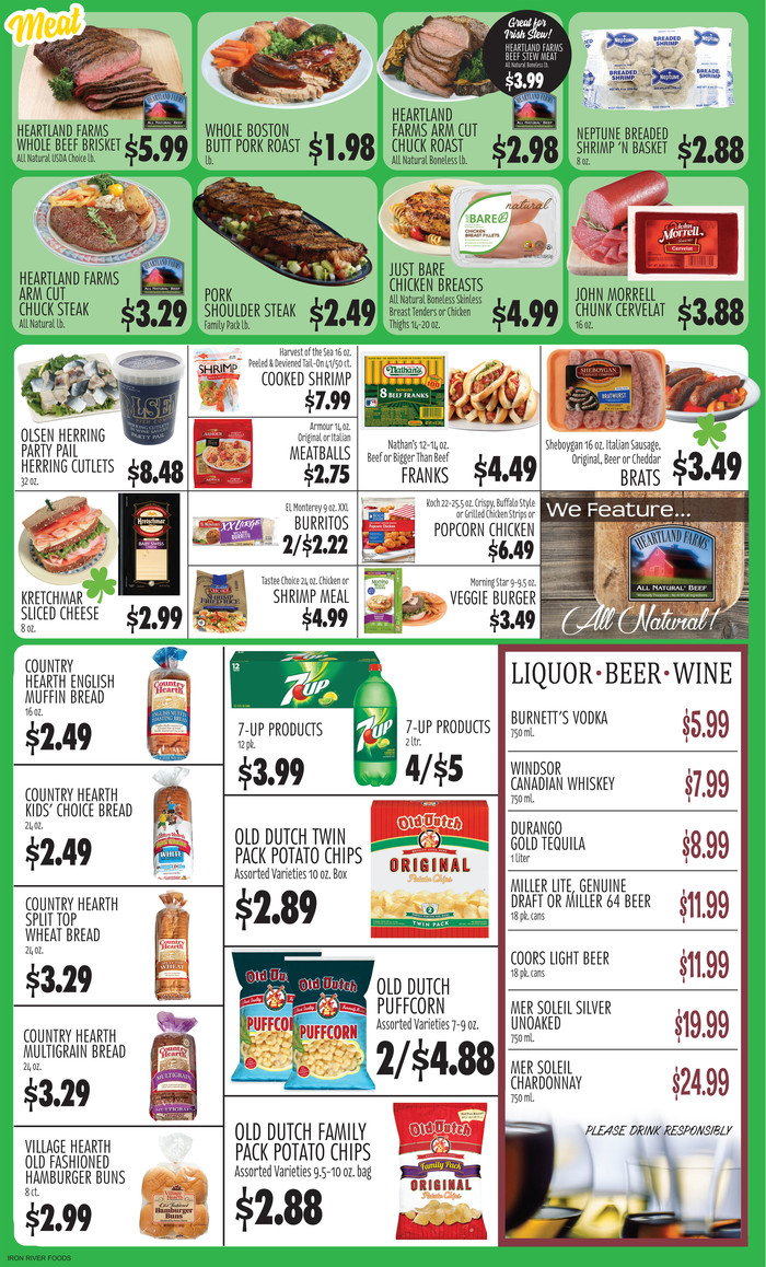 Iron River Foods STORE 13180401 Ad Specials