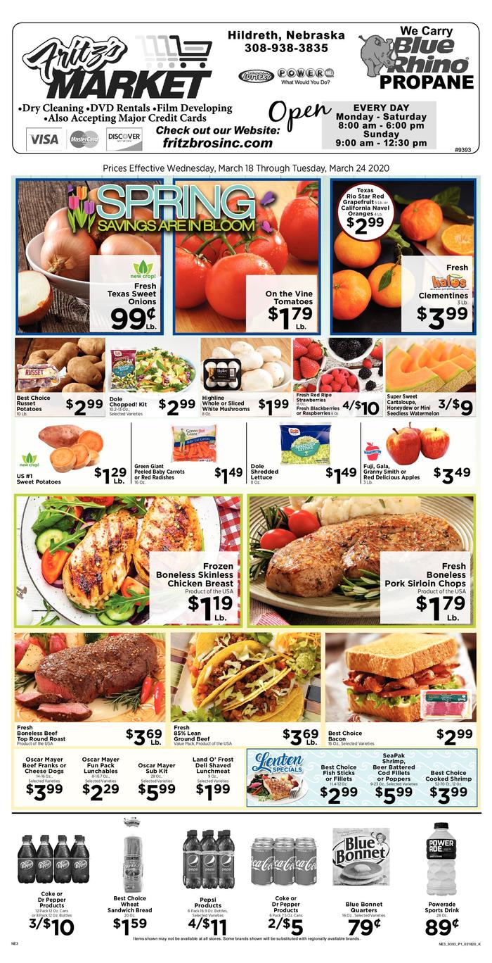 Fritz's Market Ad Specials