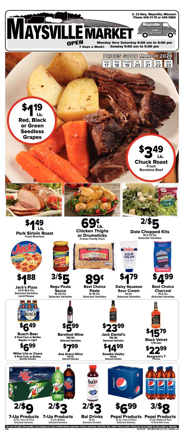 Maysville Market Ad Specials