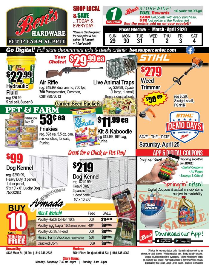 Ben's Supercenter | Ad Specials