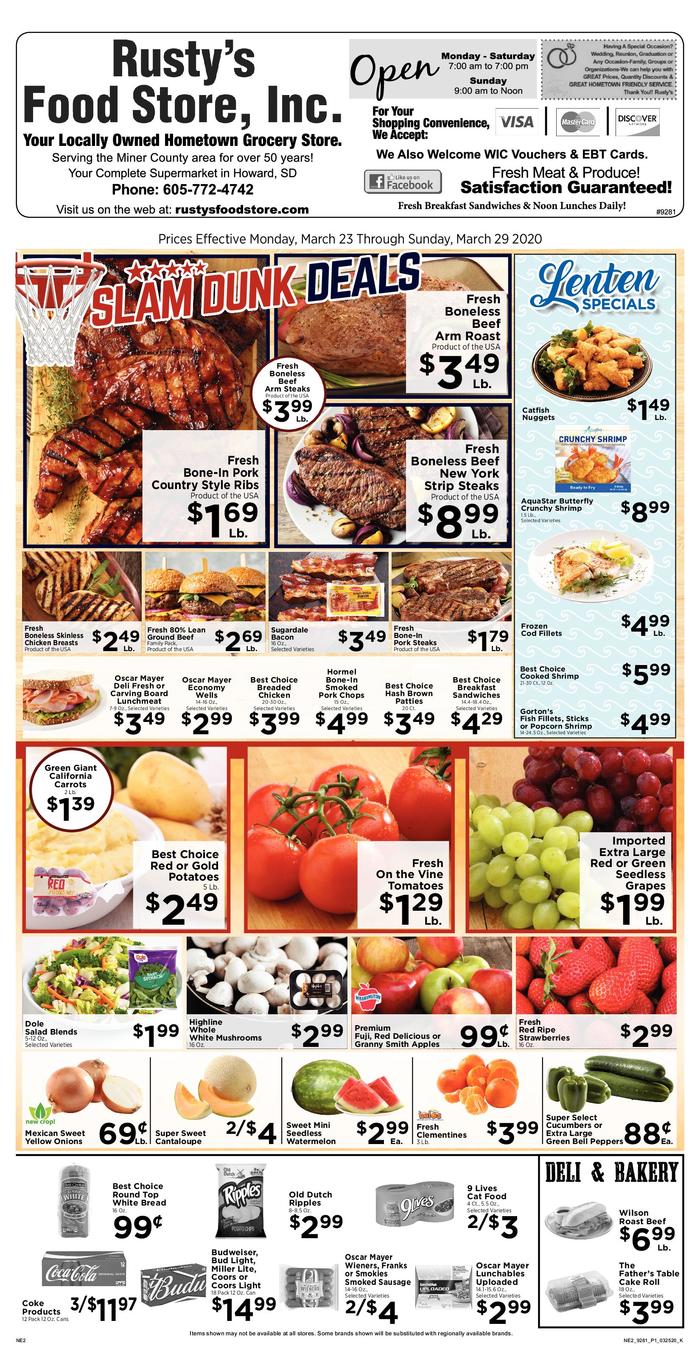 Rusty's Food Store Ad Specials