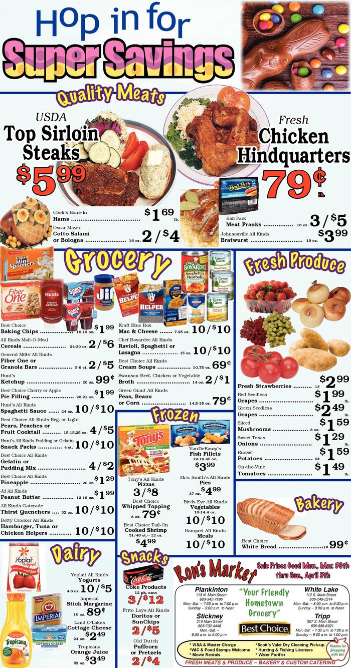 Ron's Market Ad Specials