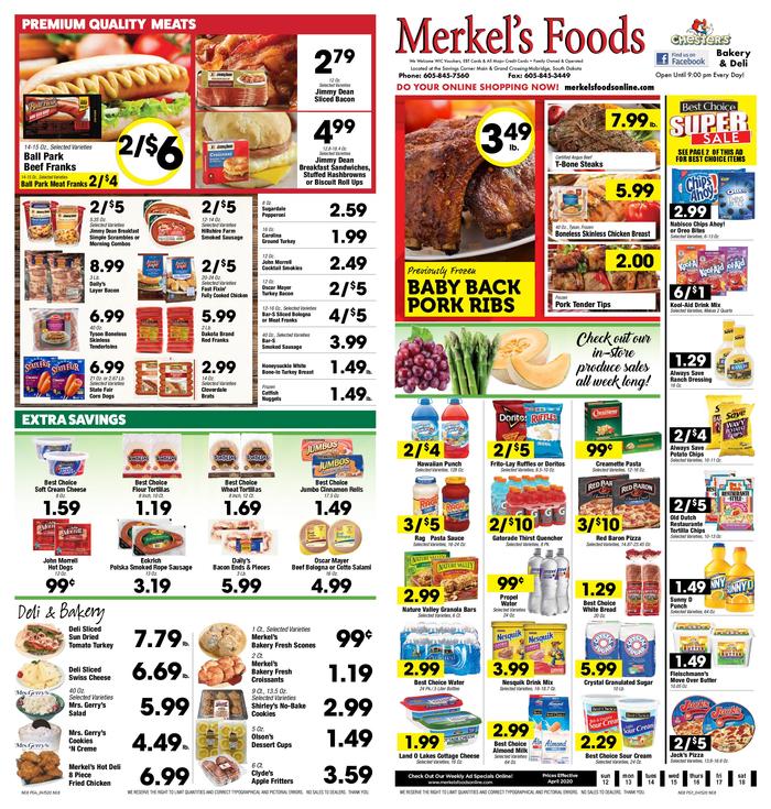 Merkel's Foods | Ad Specials