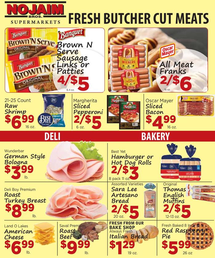 NOJAIM BROS. OF MARCELLUS Ad Specials