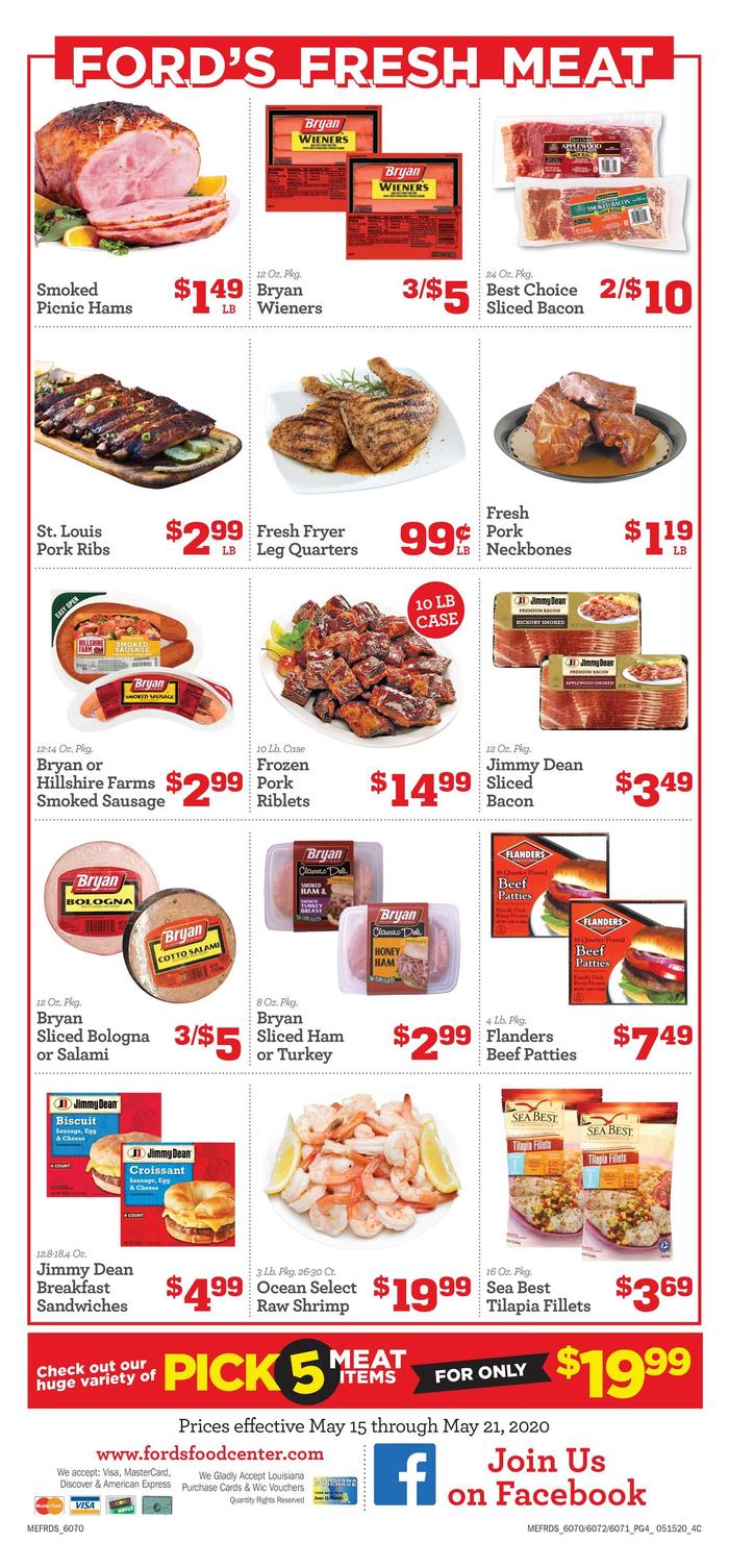 Ford's Food Center - Jonesville | Ad Specials