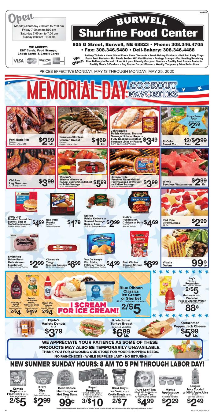 Shurfine food center ad specials