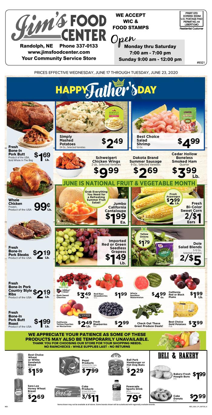 Jim's Food Center Ad Specials