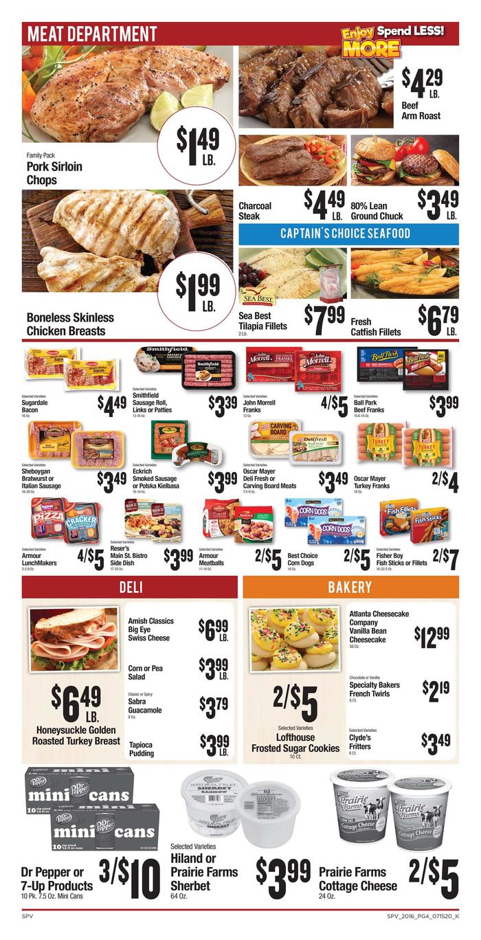 Sinclair's Foods | Ad Specials