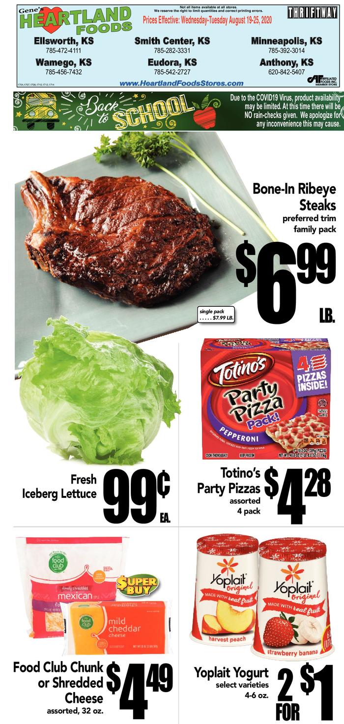 Gene s heartland foods ad specials