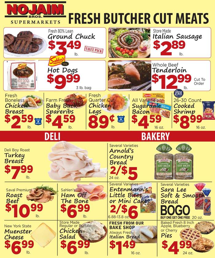 NOJAIM BROS. OF MARCELLUS Ad Specials